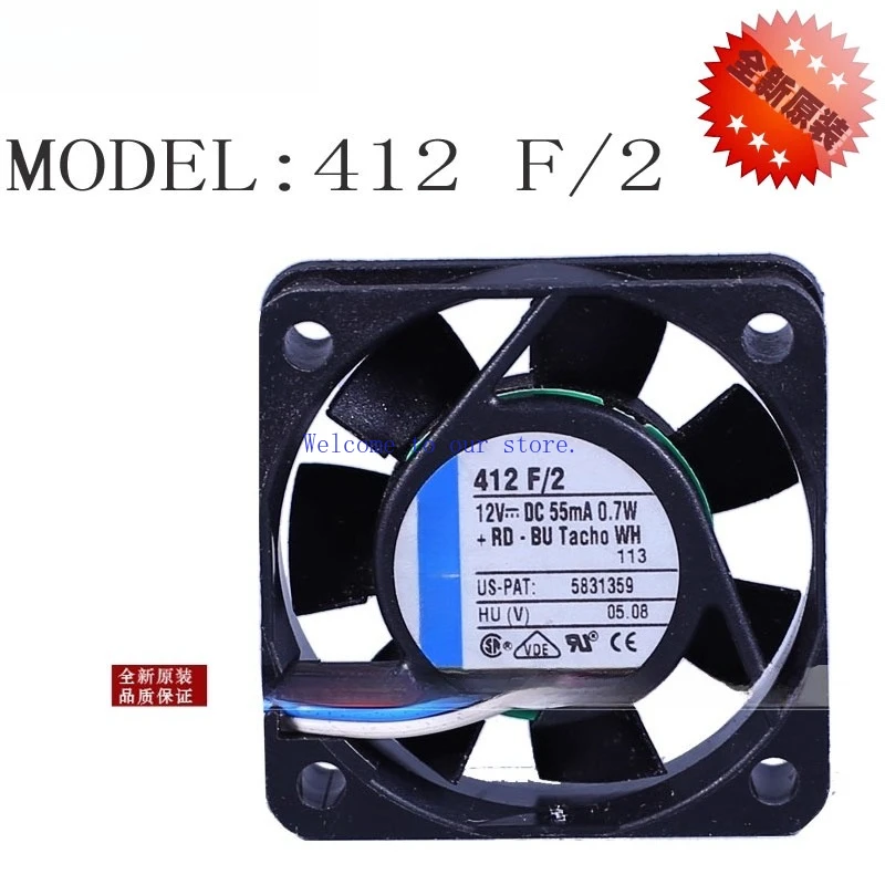 

For 412F/2 New ebm-papst 4010 12V 0.7W 4cm/CM High Quality, Cooling Fan