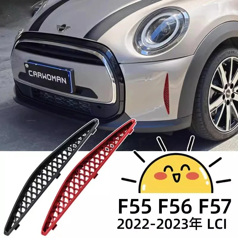 

Fish Scale Mesh on Both Sides Front Bumper Air Inlet Decorative Accessories for BMW Mini MINI Modified New LCI F56 F57 Cooper