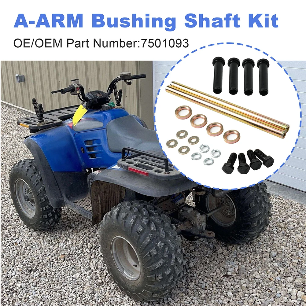Два передних нижних втулок и вала А-образного рычага 7501093 Комплект вала передних нижних втулок А-образного рычага для Polaris Sportsman 570 600 700 800