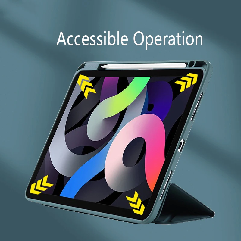 For Ipad 10 2021 Acrylic TPU Y-fold Multifunctional Protective Case For IPad 7 8 9 10.2 Case Tablet Sleeve Pro11 12.9