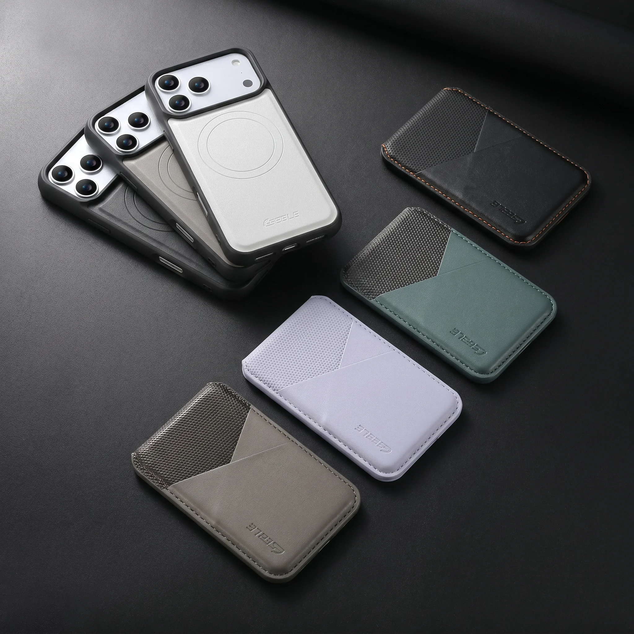 2-in-1 Detachable Magnetic Leather Wallet Phone Case with Color-blocked Card Pocket for iPhone 17/16 Pro Max/15/14/13 view 3