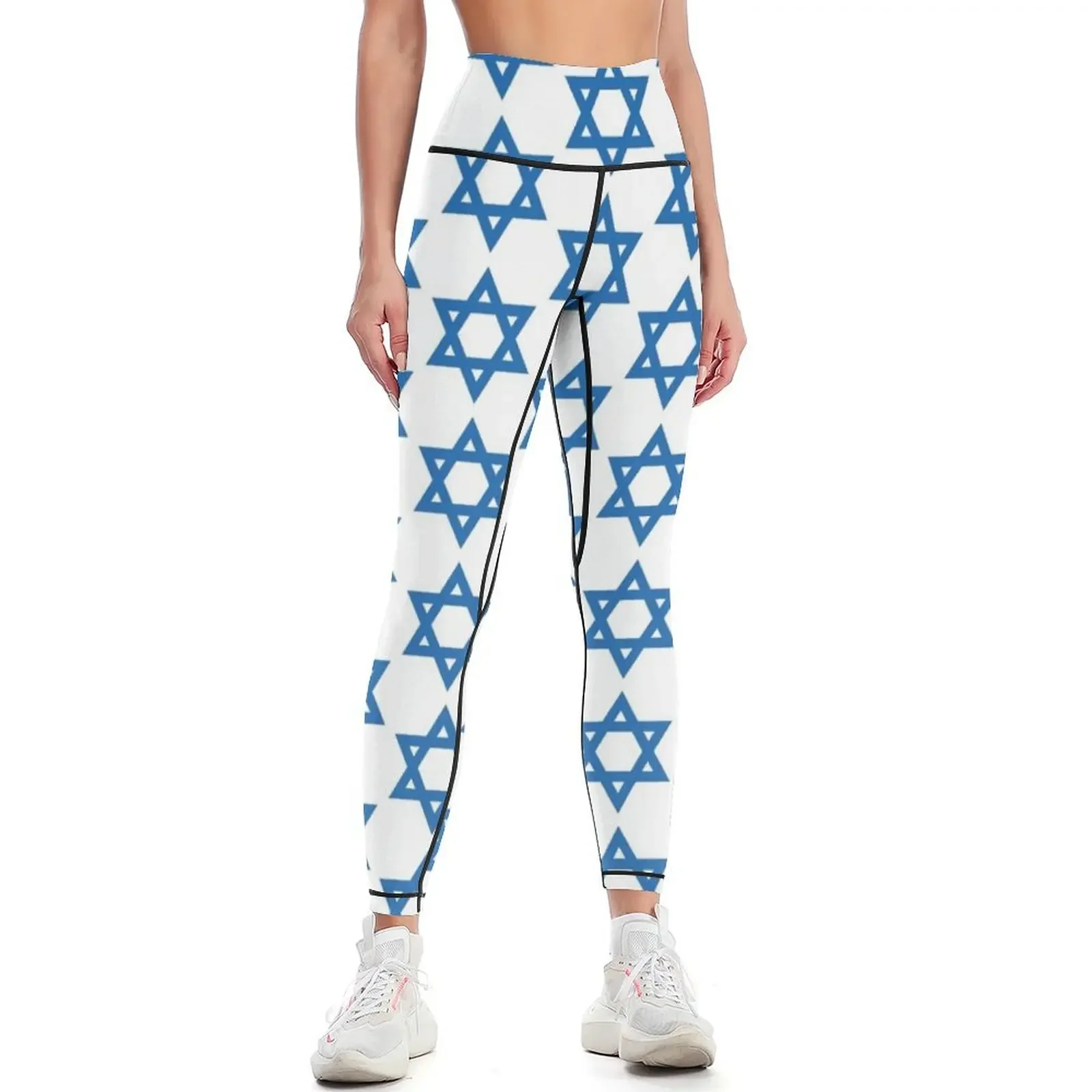 

Леггинсы Star of David для женщин, спортивные, для фитнеса, женские леггинсы с эффектом пуш-ап для фитнеса, женские леггинсы