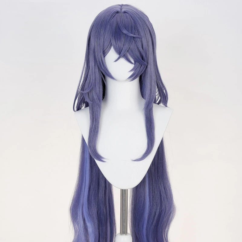 Game Genshin Impact Lauma Cosplay Pruik Lauma Lang Haar Blauwachtig Violet Hoogtepunten Pruik Voor Hallowmas Party Volwassen Vrouwen Mannen Rekwisieten