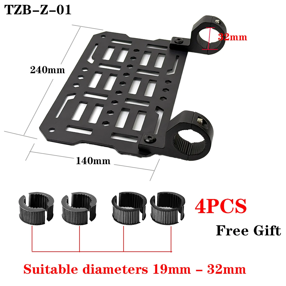 Motorcycle Bumper Molle Panel for Trunk Storage Aluminum Alloy Waterproof Tactical Molle Organizer Modular Storage view 6