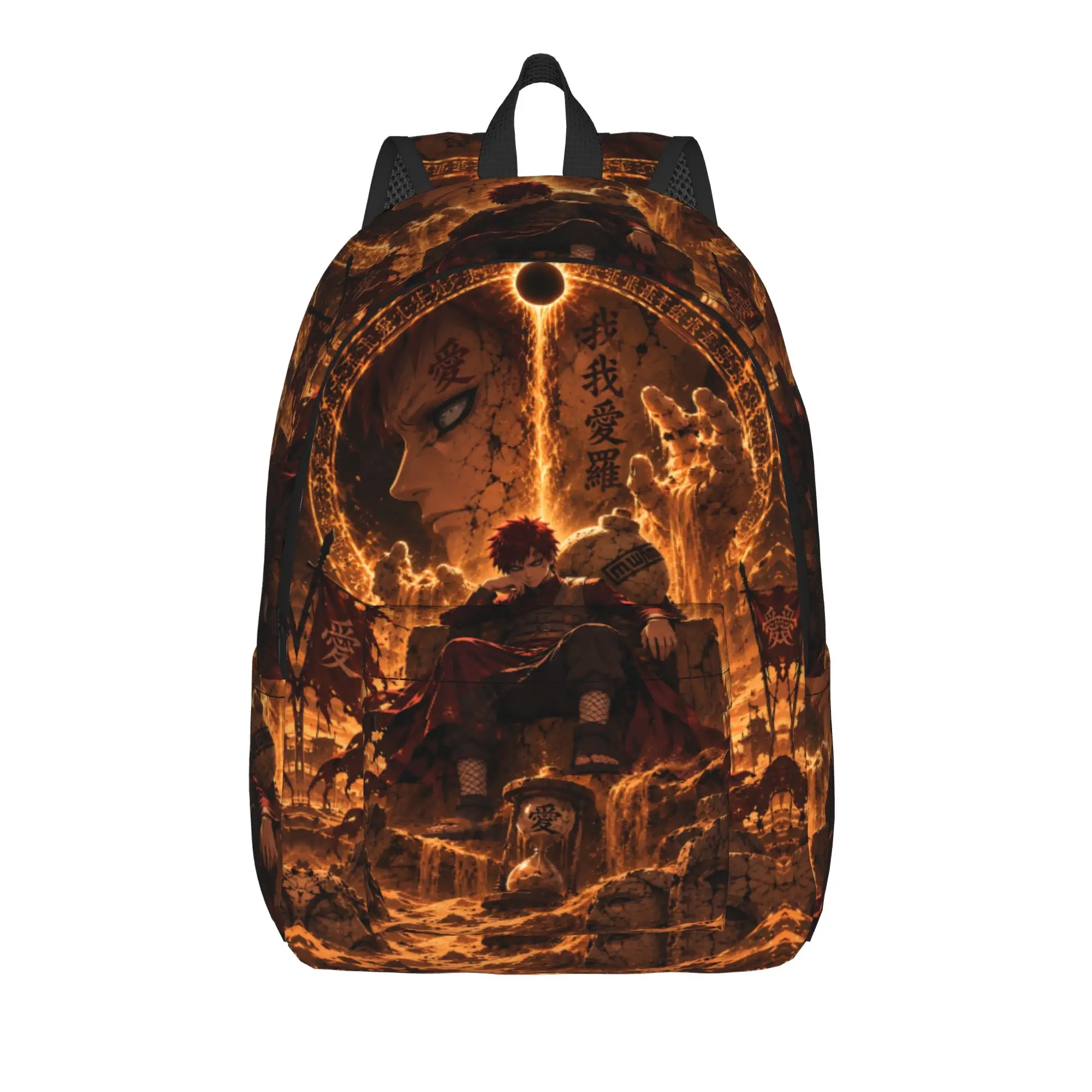 Fashion Naruto Anime Theme Backpack  Mochilas Harajuku Design For Work Zipper Closure Rucksack