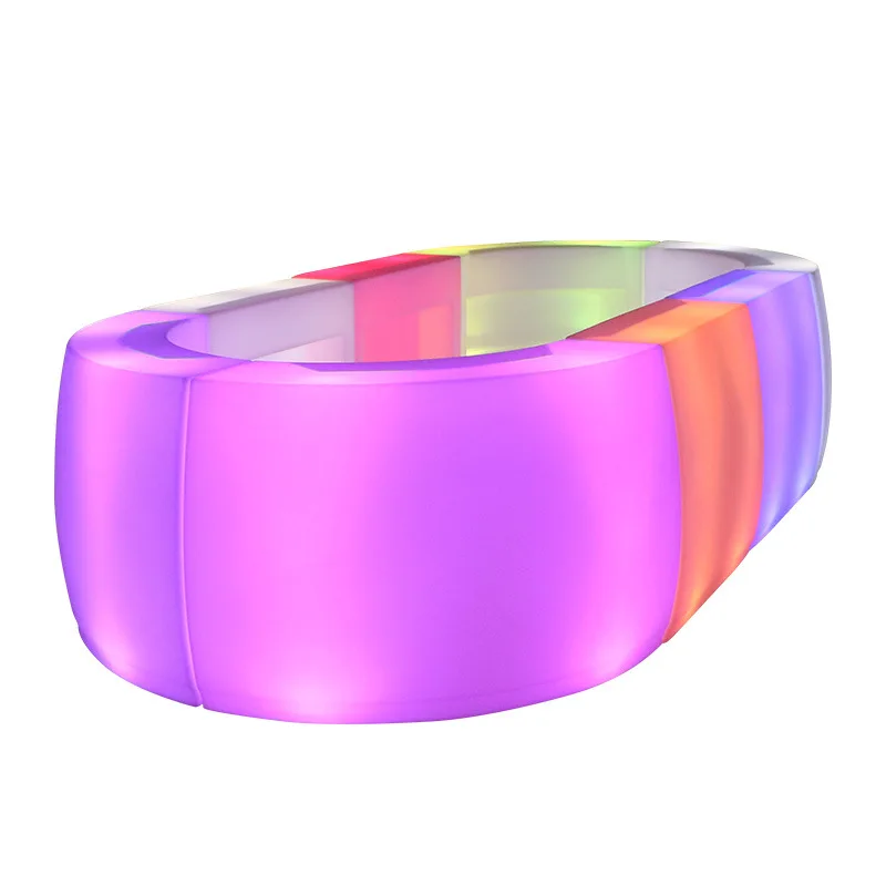 

Rotomolding PE luminous bar exhibition restaurant bar chair ktv clear bar high stool LED table and chair