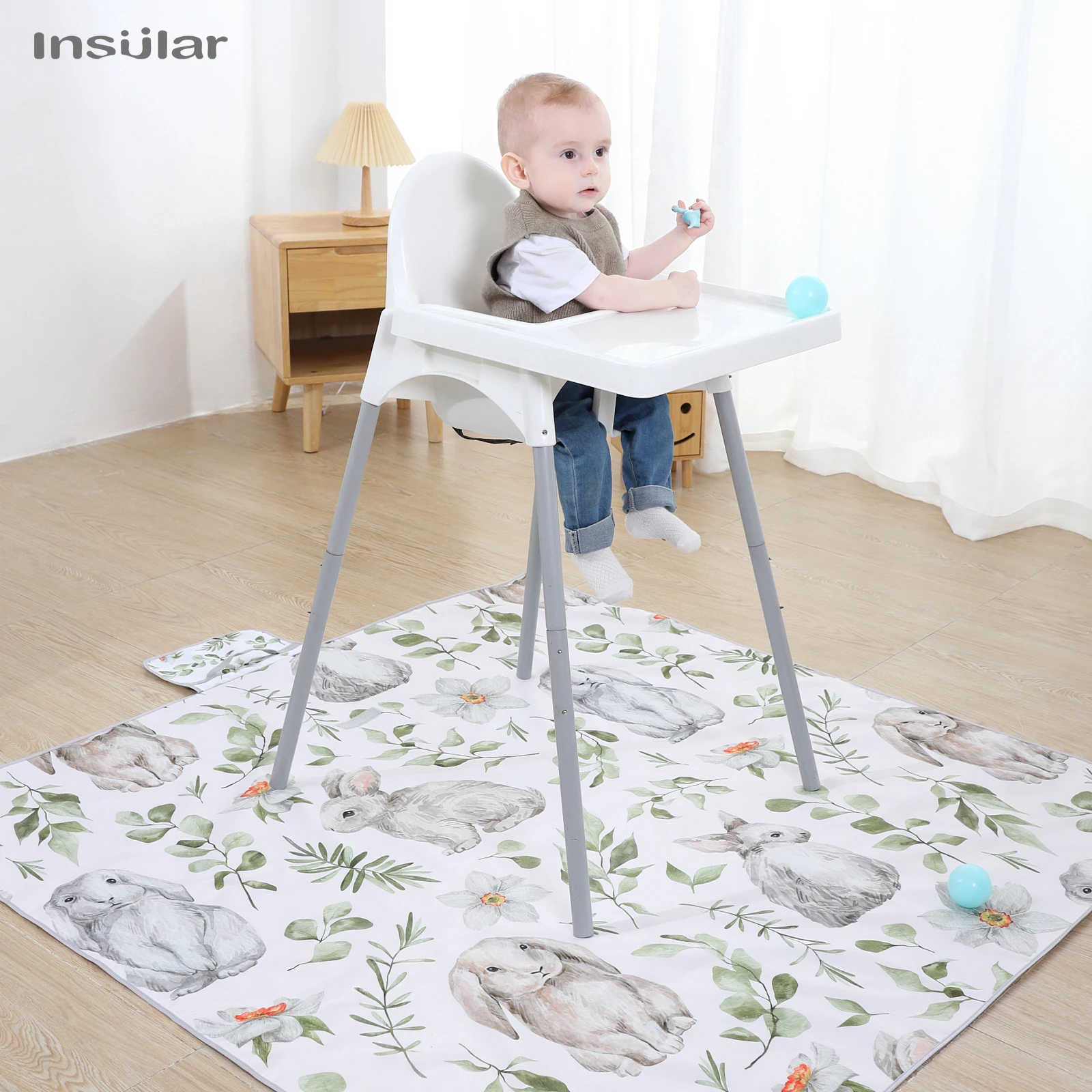 INSULAR Children\'s Carpet Baby Play Mat Nursery Climbing Pad Foldable Anti-slip Waterproof Durable Portable Educational Activity