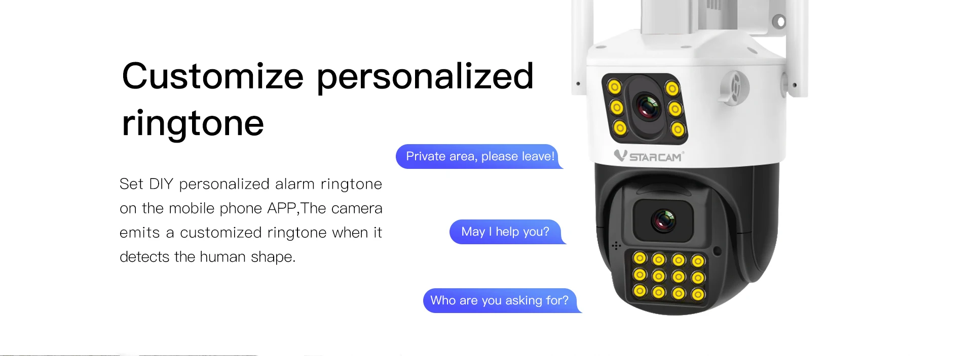 

2MP 1080P Vstarcam CG663DR Dual Lens 4G/WIFI IP Dome Camera AI Humanoid Detection Full Color Security CCTV Intercom Baby Monitor