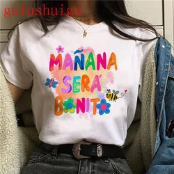 Tshirt Streetwear Manana Sera Bonito Bichota Karol G T-shirt Women Short Sleeve Woman Graphic T Shirts Tee Trendy Clothing