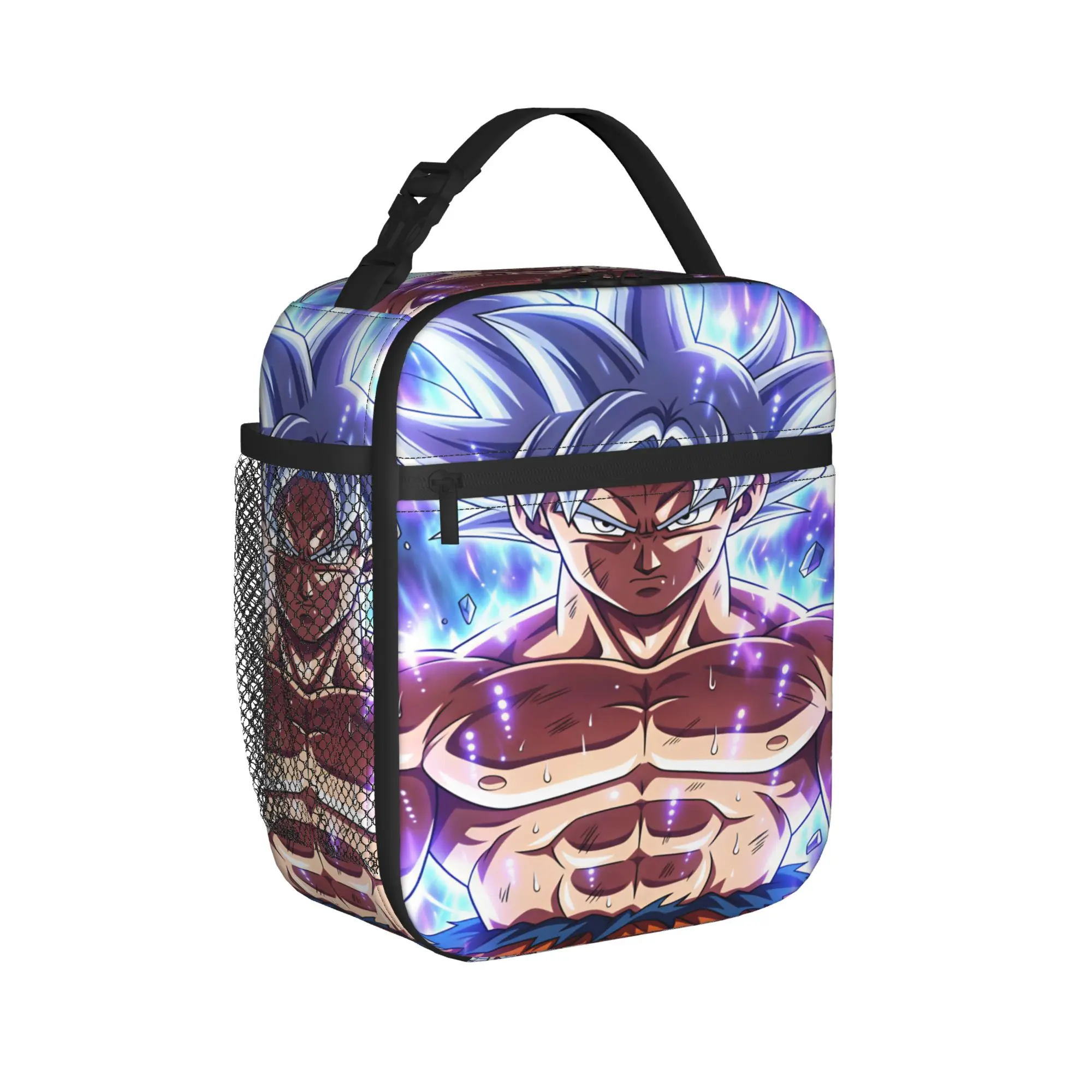 Son Goku Lunch Bag Dragons Balls Convenient Lunch Box Unisex School Designer Cooler Bag Casual Oxford Tote Food Bags