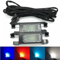 Car red/blue/white Rear LED Foot Light wiring harness holder bracket For Audi A1 A2 A3 8V A4 B7 B8 B9 A6 C7 C8 A8 Q3 Q5 Q7 TT