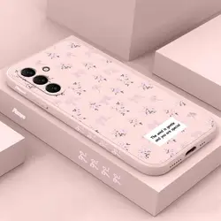 S24 Pink Flowers Silicone Phone Case For Samsung S23 S23FE S23Plus S24 S24Ultra S24Plus S20FE S21 S21FE S22Ultra S22 Cover