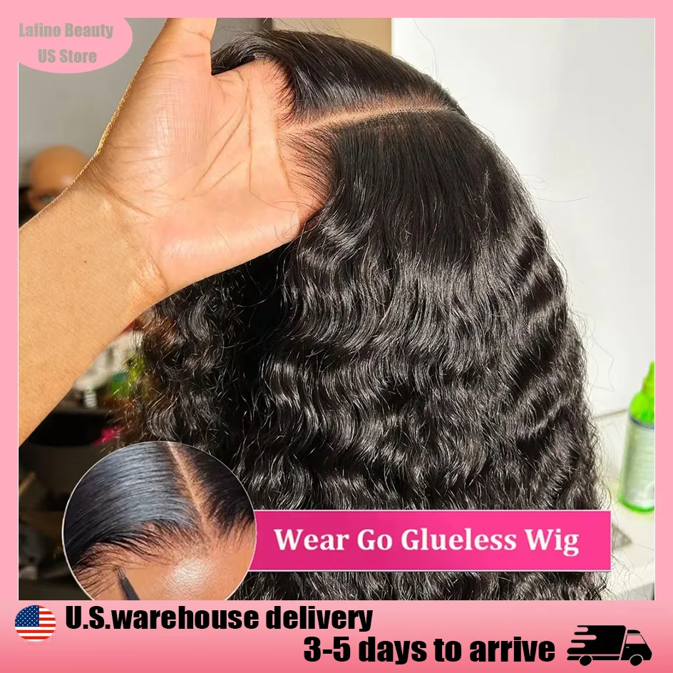 لافينو 5x5 Hd الدانتيل إغلاق شعر مستعار مجعد الباروكات ارتداء والذهاب غلويليس باروكة من شعر طبيعي 4x4 إغلاق موجة عميقة شعر مستعار موجة المياه شعر الإنسان