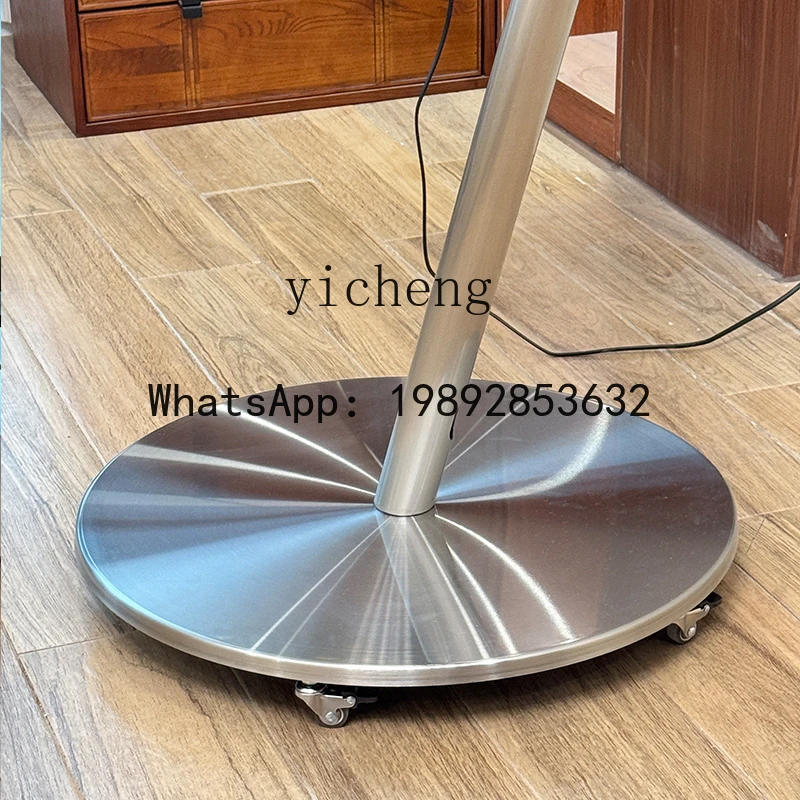 X4 floor mobile TV bracket modern stainless steel special-shaped vertical metal rack with wheels, suitable for 40-70 inches