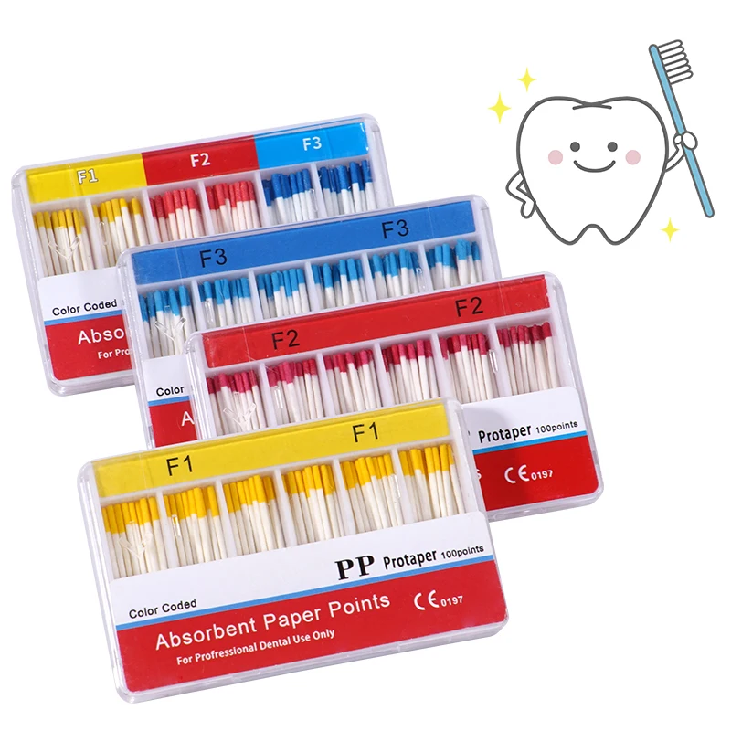 

Dental Absorbent Paper Points F1 F2 F3 Taper Dental Root Canal Paper Point Disposable Dentistry Endodontic Materials Tools