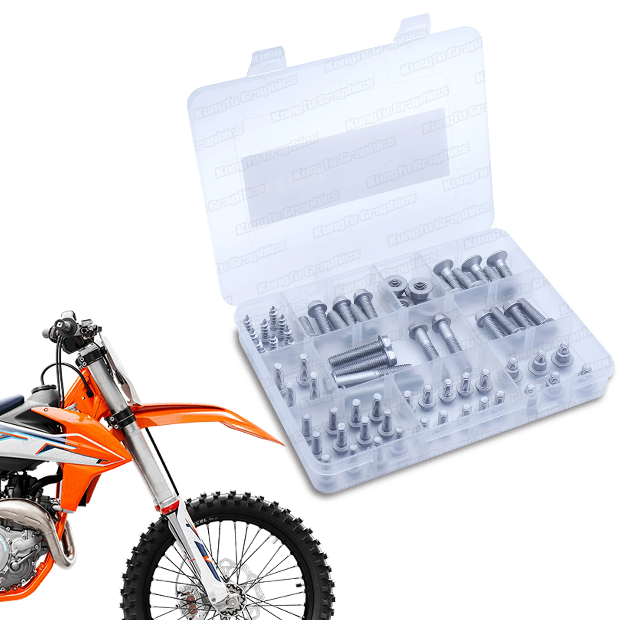 70pcs Universal Full Screw Set Bolt Kit for KTM EXC XCW SX SXF XC Dirt Bike MX Enduro