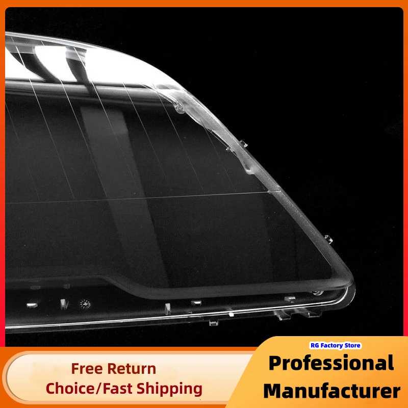 Left+Right Front Headlight Lens Cover For Mercedes Benz W164 ML-Class ML300 ML350 ML450 2009-2011Transparent Lampshade