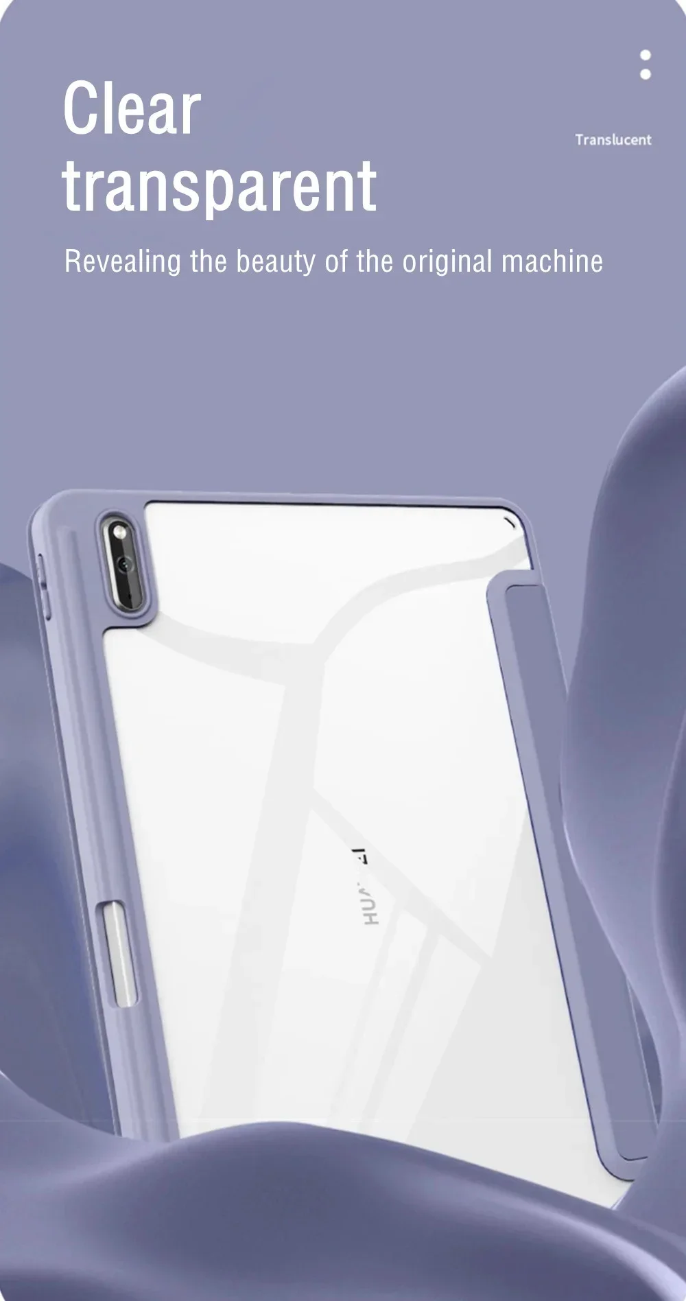 Clear Acrylic Case For Huawei Matepad Air 11.5 2023 11 10.4 Pro 11 10.8 Pencil Holder Cover For Honor pad V6 V7 10.4 Inch Cases