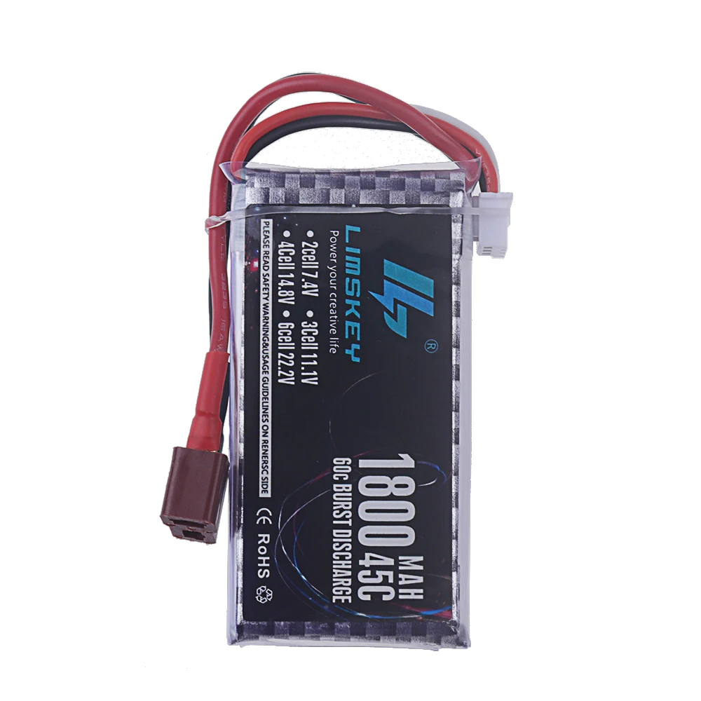 2S LiPo Battery 7.4v 1800mAh 45C For RC Drones Helicopter Car Boat Spare Parts With Deans T XT60 JST XT30 2S Batteries