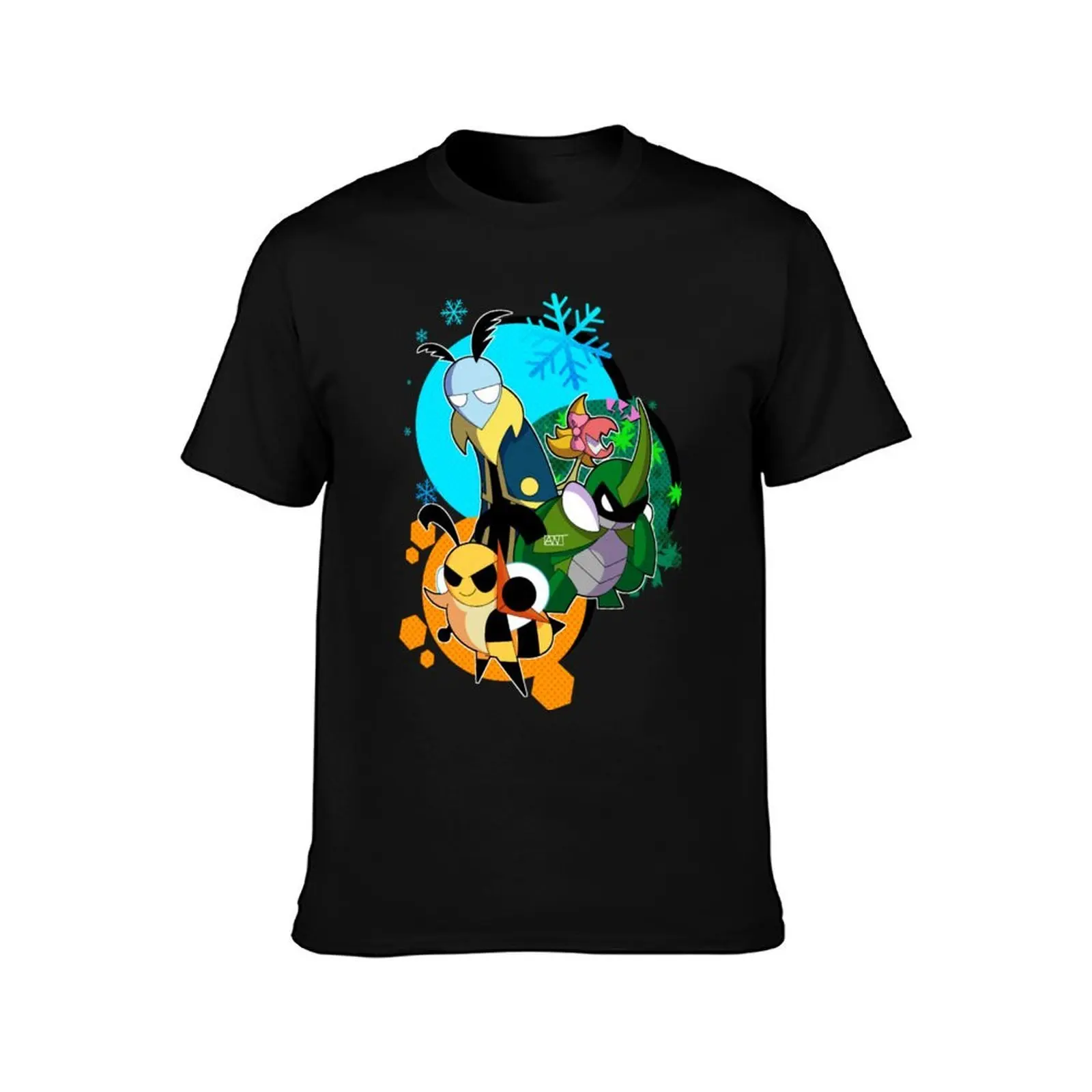 bugs on a fable T-Shirt, Summer Casual Cotton Tee, Oversized Streetwear Tops, Vintage Graphic Print, Loose Fit Short Sleeve