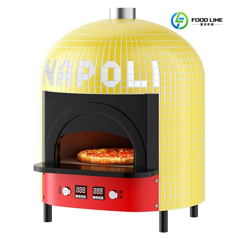 

FL Wholesale Commercial Neapolitan Pizza Oven 500°C Electric Mosaic Tabletop for Bakery Use Customized