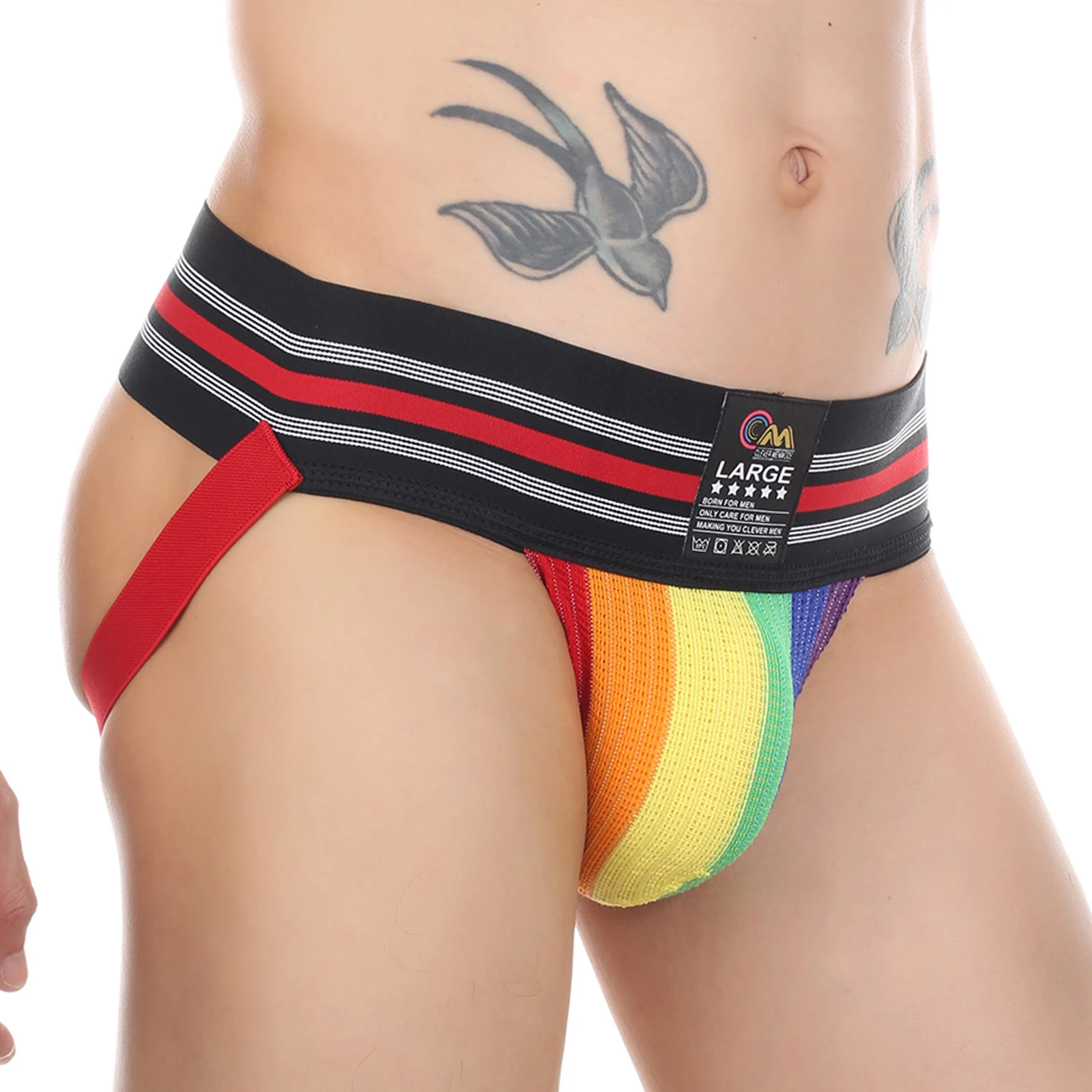 CLEVER-MENMODE Unterwäsche Männer Sexy Suspensorium Tanga G String Bondage Dessous Höschen Baumwolle Unterhose cueca hombre Penis Pouch