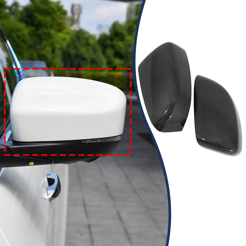 

Real Carbon Fiber 2Pcs For Maserati levante 2016-2022 Car exterior mirror cover decorative sticker Car protection accessories