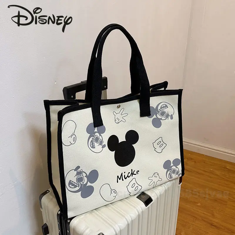 Disney Mickey 2024 New Women\'s Handbag Fashionable High Quality Women\'s Shoulder Bag Cartoon Large Capacity Women\'s Shopping Bag