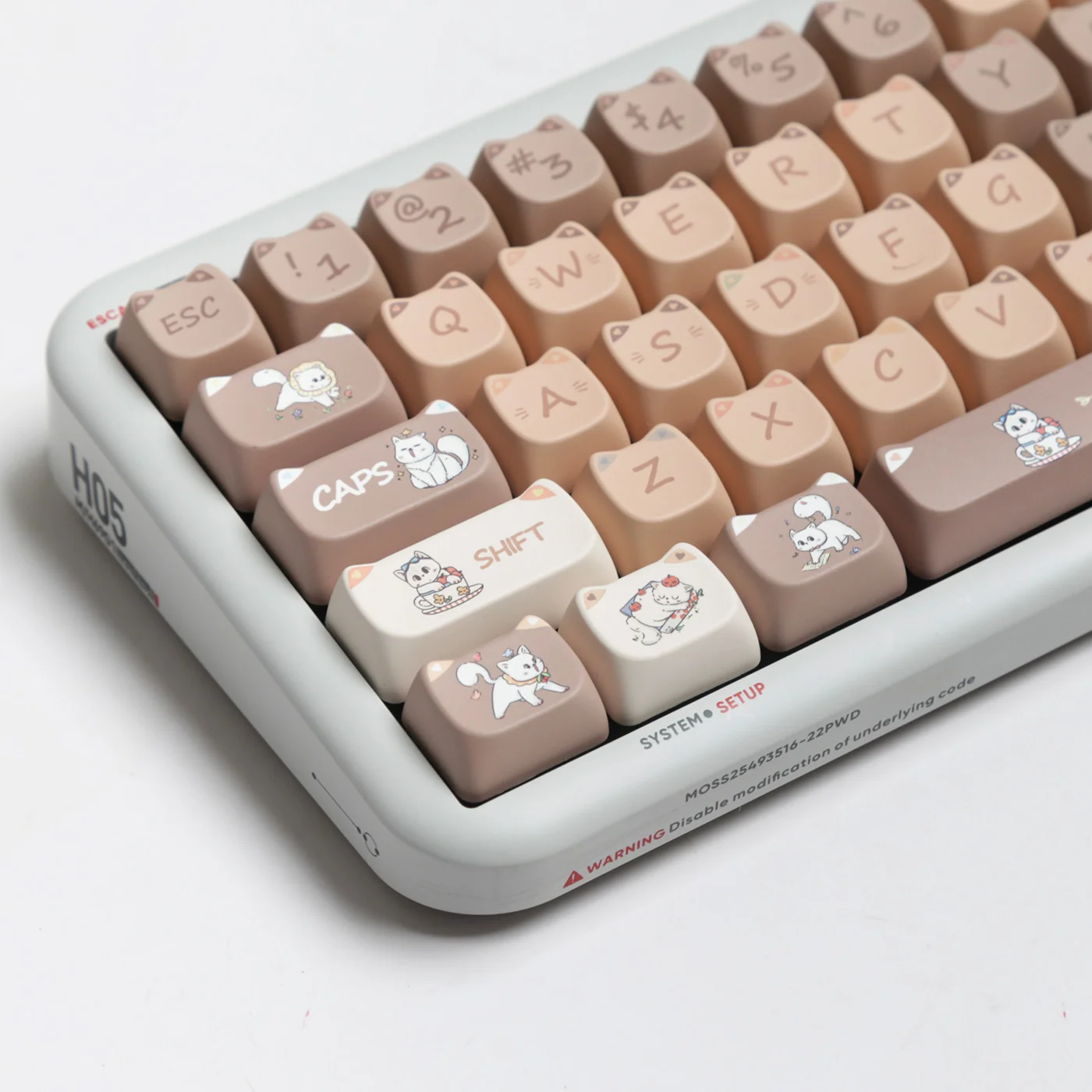 

Колпачки для клавиш «Непослушный котенок» MAO, очень милая сублимация MAC Mai от Hot Ningzhi HI75 HI8 99 104 F87