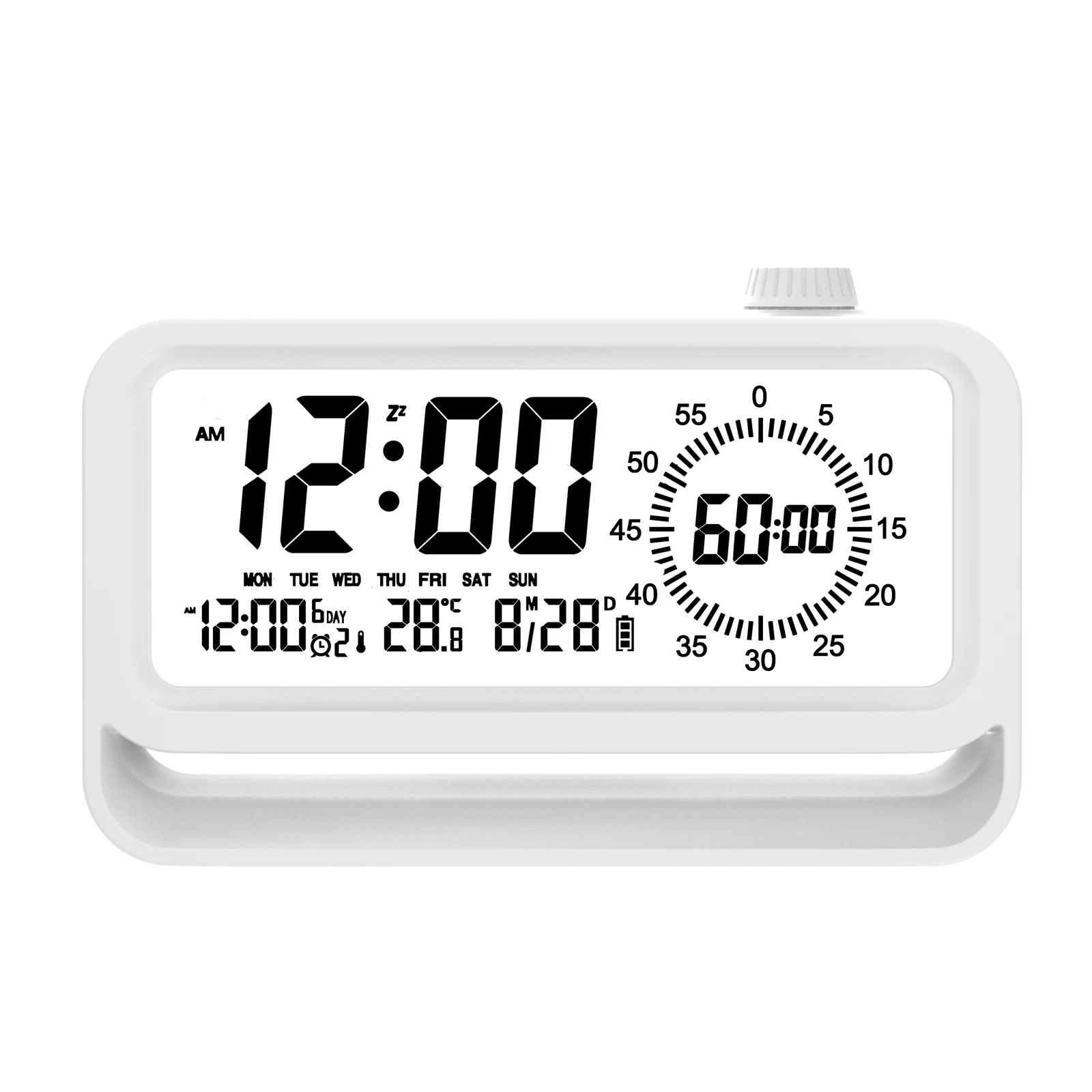 60 Minute Visual Timer Alarm Clock Dual Display Manual Countdown Mechanical Cooking Timer Cooking Shower Study Stopwatch Timer