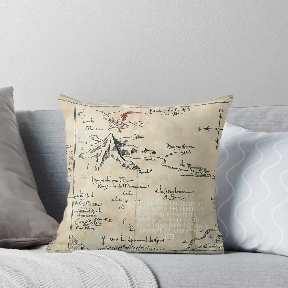 

The Map of Live Throw Pillow ornamental pillows for living room New year Cushions Home Decor Rectangular Cushion Cover pillow
