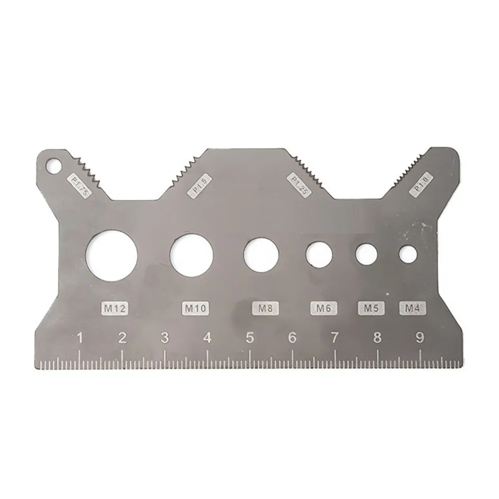 

2pcs Screw Thread Pitch Gauge 100mm X 3mm Stainless Steel Ruler For Accurate Measurement Screw Diameter Surveying Tools