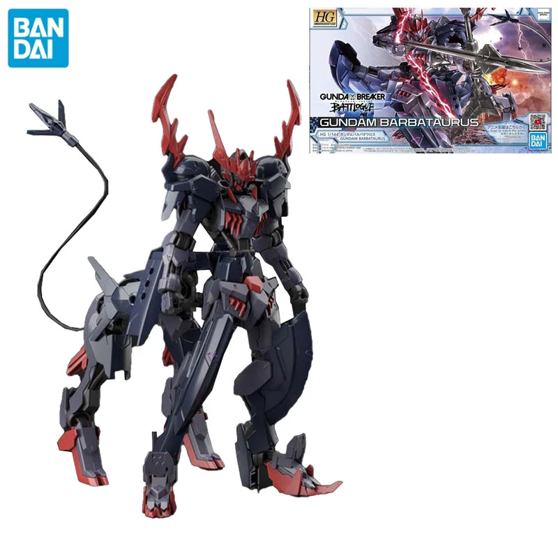 Original Bandai Gundam Anime Figure HG 1/144 Breaker Battlogue Barbatos Gundam Barbataurus Assembly Model Toy Figures Gift