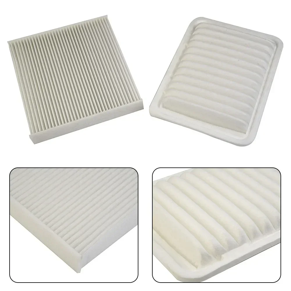 Engine & Cabin Air Filter Kit 17801-0T030, 17801-0D060 For Toyota 2009-2018 For Corolla 08-14 For Scion XD For Pontiac Vibe