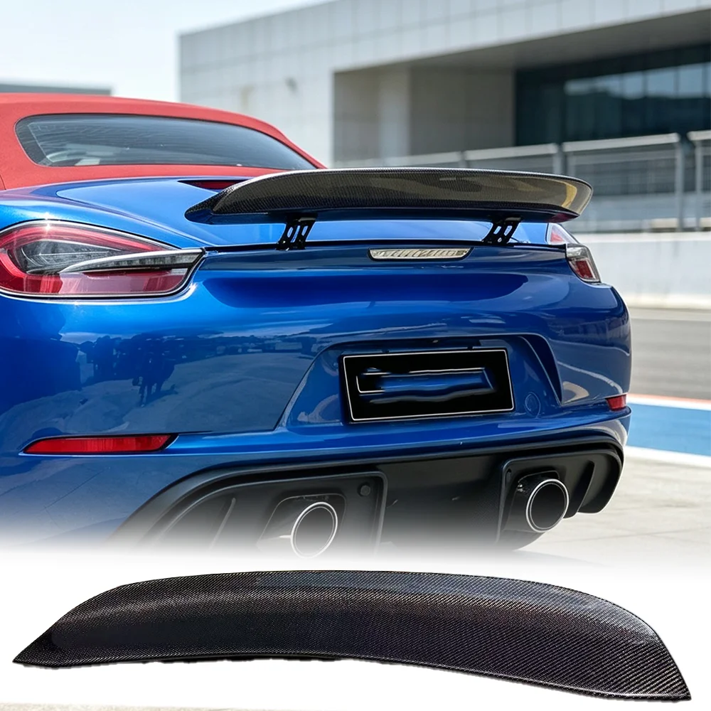 for Porsche 981 Boxster soft top convertible 2012-2016 model 100% carbon brazed rear spoiler luggage tail modification accessor