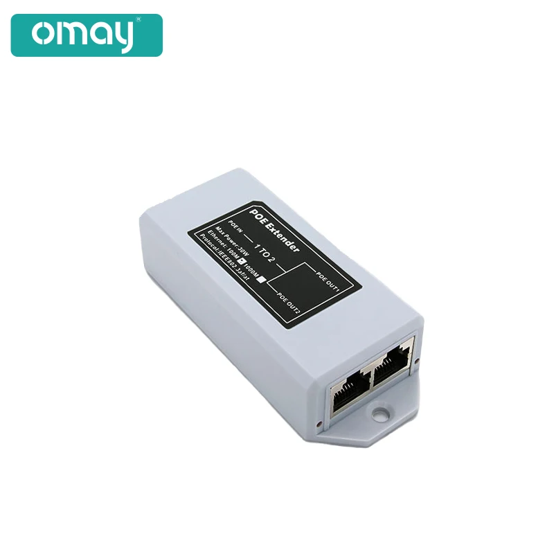 Poe extensor, 100mbps, iee 802.3af/at padrão 48v, para nvr ip câmera, poe extensor, 100 metros de alcance