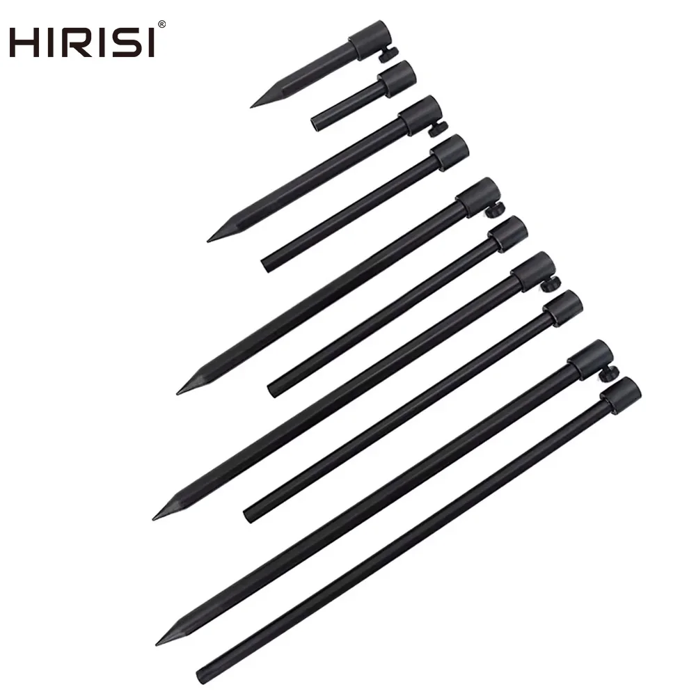 

Hirisi 2 x Carp Fishing Bank Sticks Aluminium Black Rod Pod Diameter 16mm Fishing Accessories