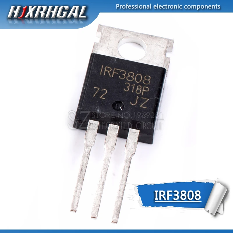 10PCS IRF3808PBF TO-220 IRF3808 TO220 new MOS FET transistor HJXRHGAL