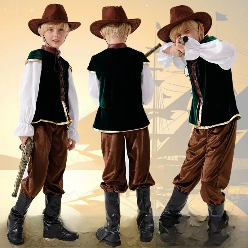 

Костюм пирата на Хэллоуин, костюм феи, костюм для ролевых игр, сценический костюм Маленького принца, женский этнический костюм для выступлений