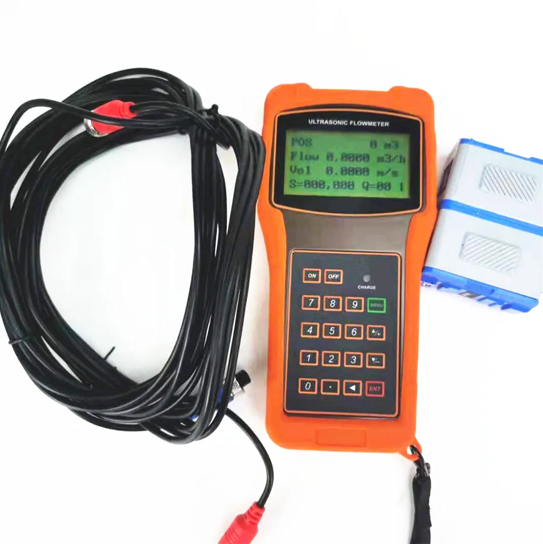 TUF-2000H dn50-700 digital RS485 clamp on ultrasonic water liquid flow meter sensor for pipeline