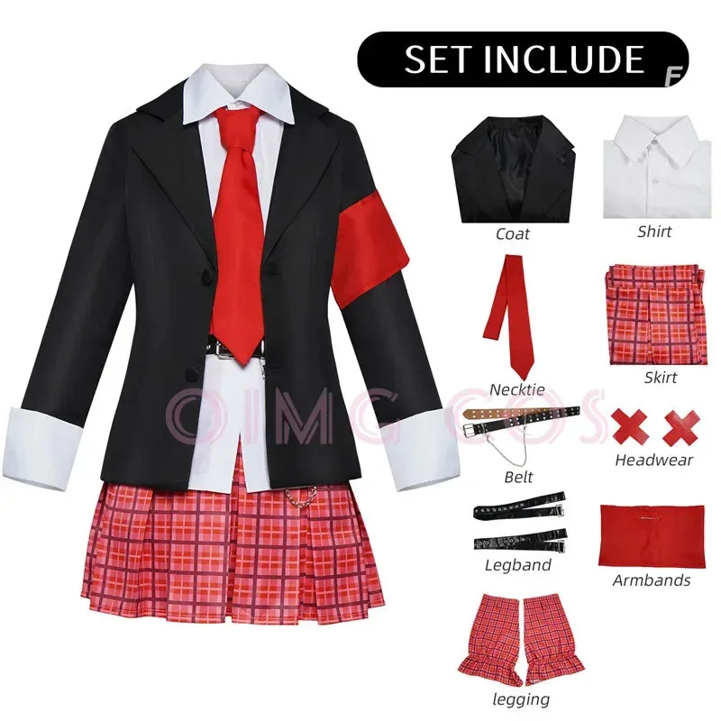 أزياء CyShugo Chara Hinamori Amu التأثيرية أزياء الهالوين الأنيمي للنساء