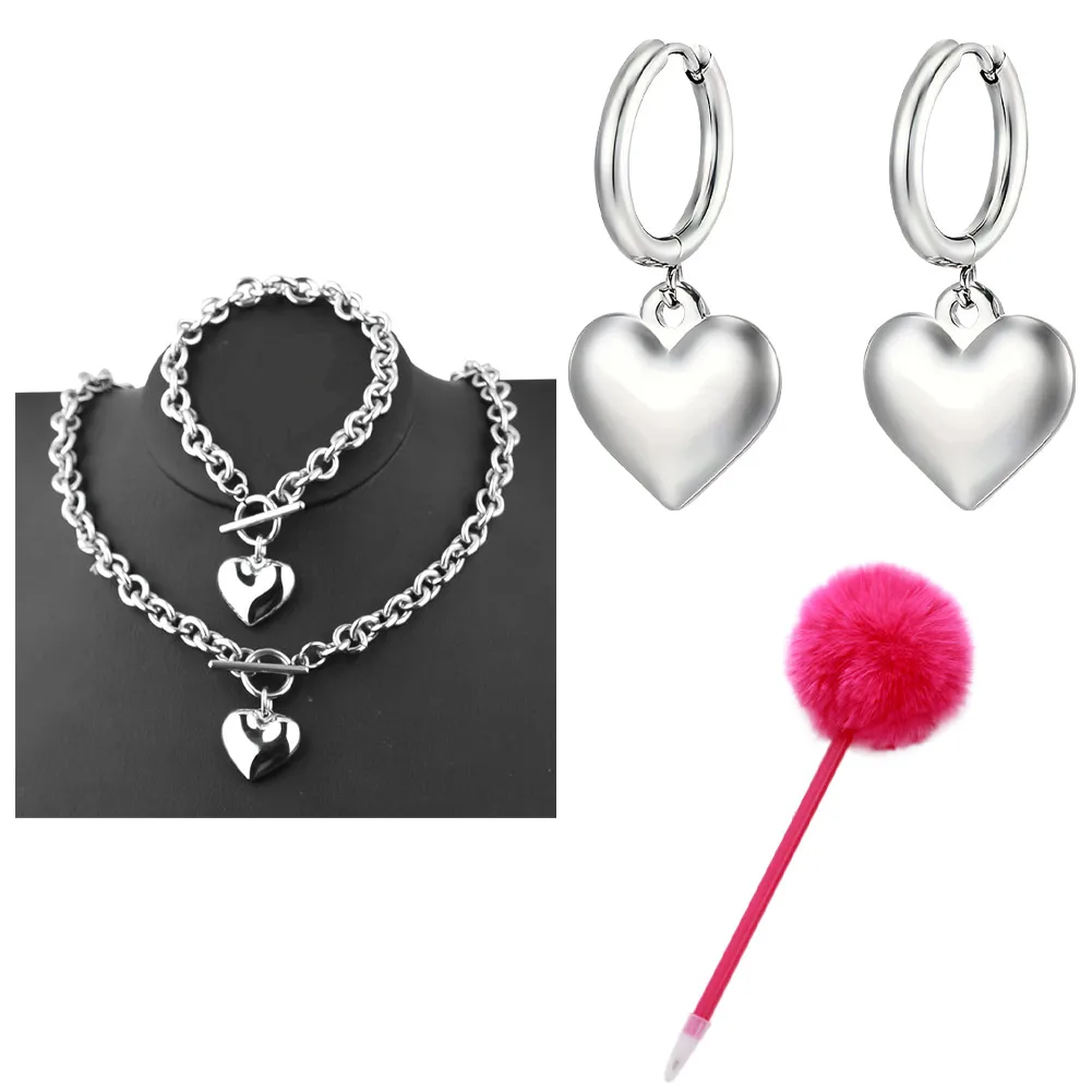 Women Elle Cosplay Woods Pen Necklace Bracelet Costume Accessories Ornament Movie Halloween Carnival Party Fantasy Props Gifts view 2