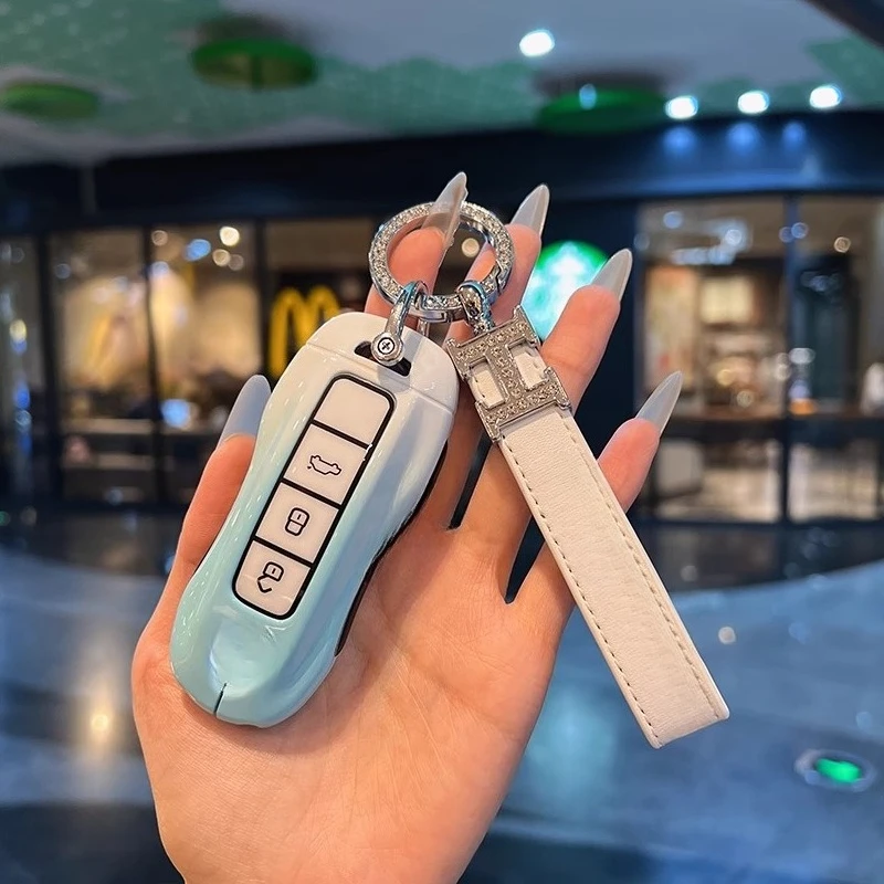 

Key Protective Case For Porsche Cayenne 9ya Panamera 971 911 Macan Boxster Carman Remote Alarm Keyless Cover Replace Hard Shell