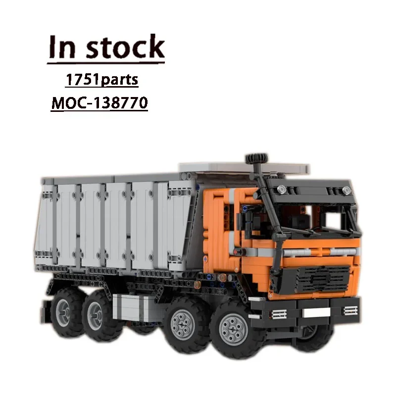 City Transport Truck Toy para crianças, caminhão basculante, modelo de blocos de construção, presentes para meninos, MOC-138770, NG 3336, 1751