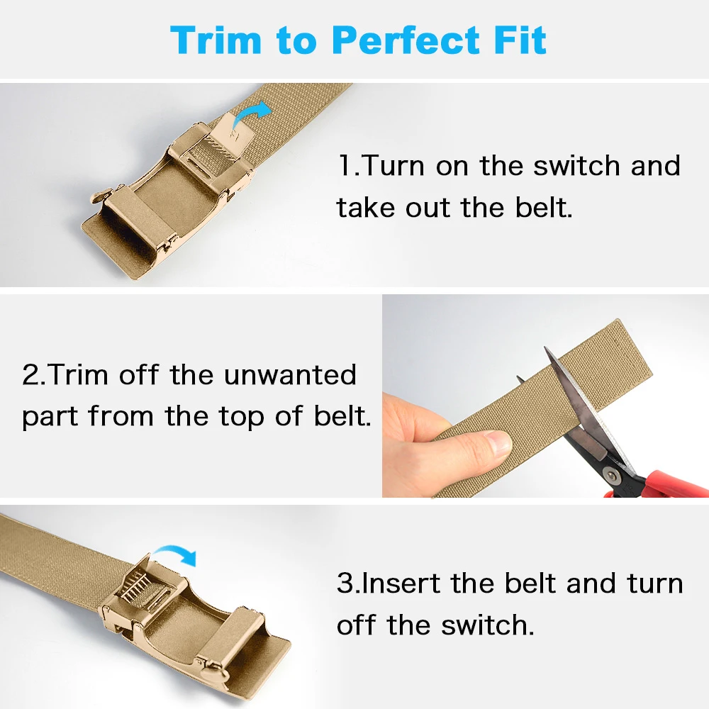 Automatic Buckle Light Comfortable Nylon Military Belt Outdoor Hunting Multifunctional Tactical Canvas Belt High Quality Men Bel,Golf Sports Elastic Belt Tactical Belt Metal Automatic Buckle Tough Stretch Nylon Men Military Belt 115-135CM Big Size Belts