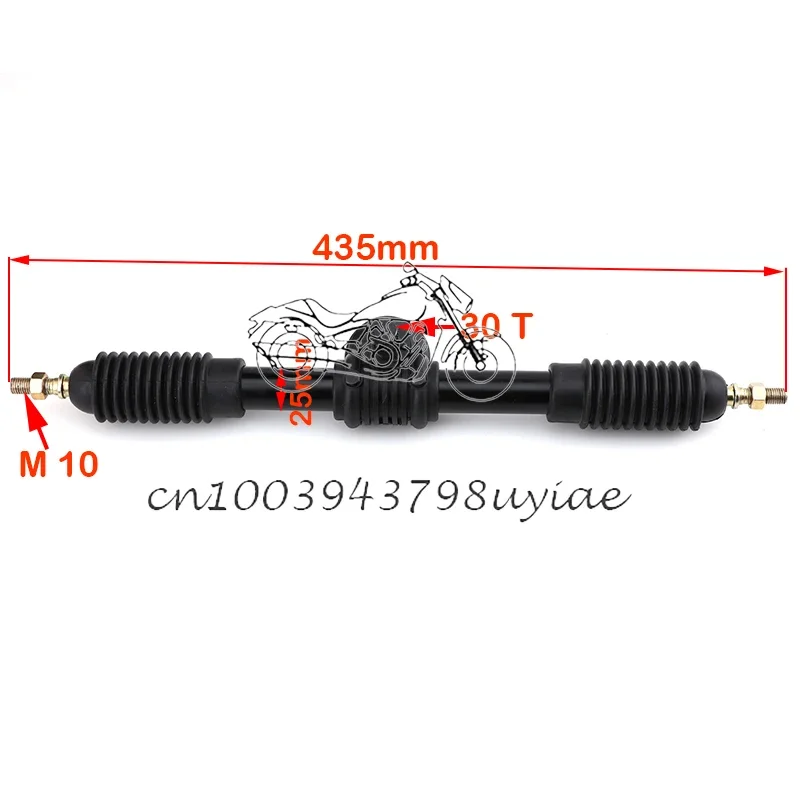 435mm 30T Power Steering Gear Rack Pinion Assy Fit For DIY China Go Kart Buggy Karting ATV UTV Bike Parts