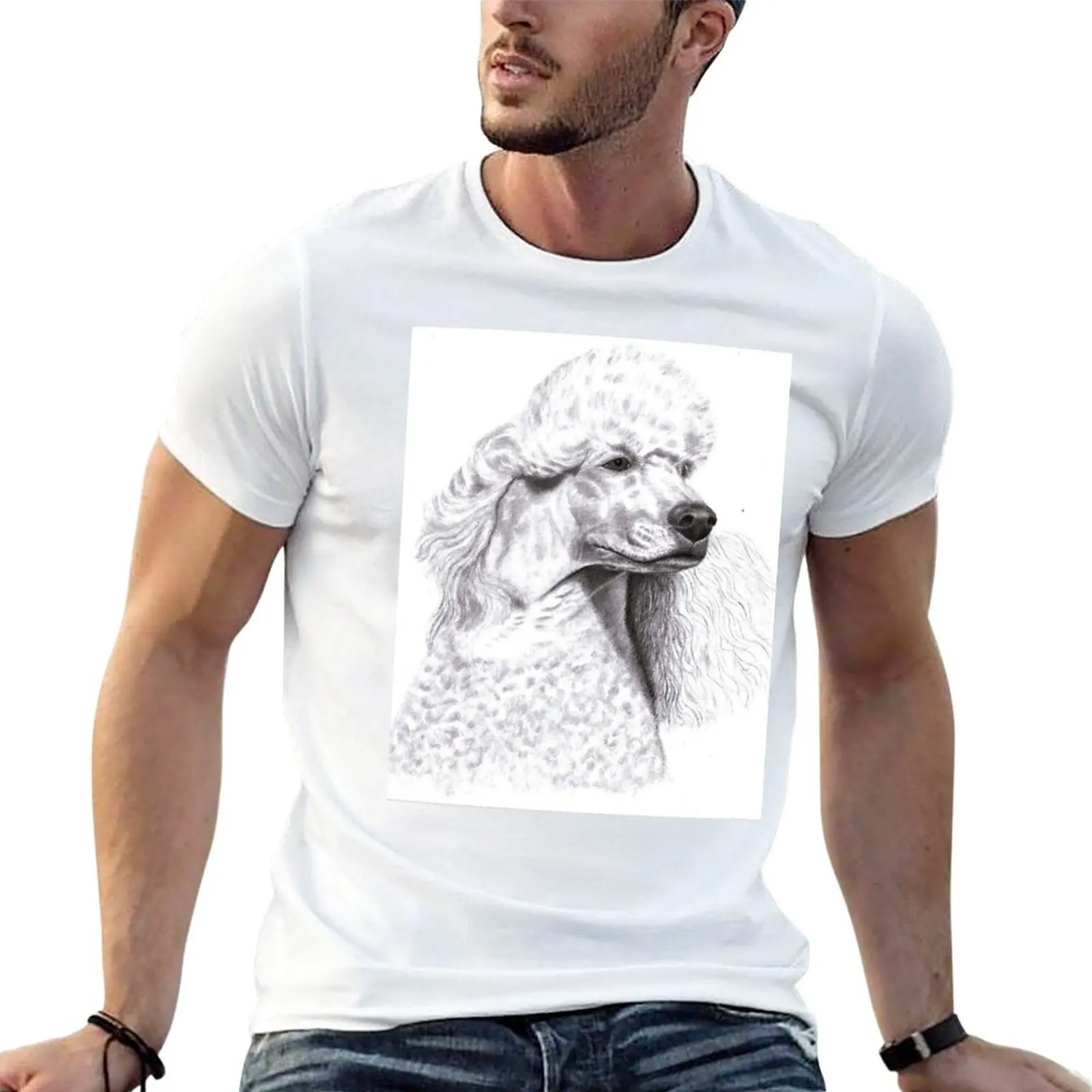 New Poodle cute pet dog dos pets puppy sweet art T-Shirt summer tops new edition t shirt t-shirts man mens clothes