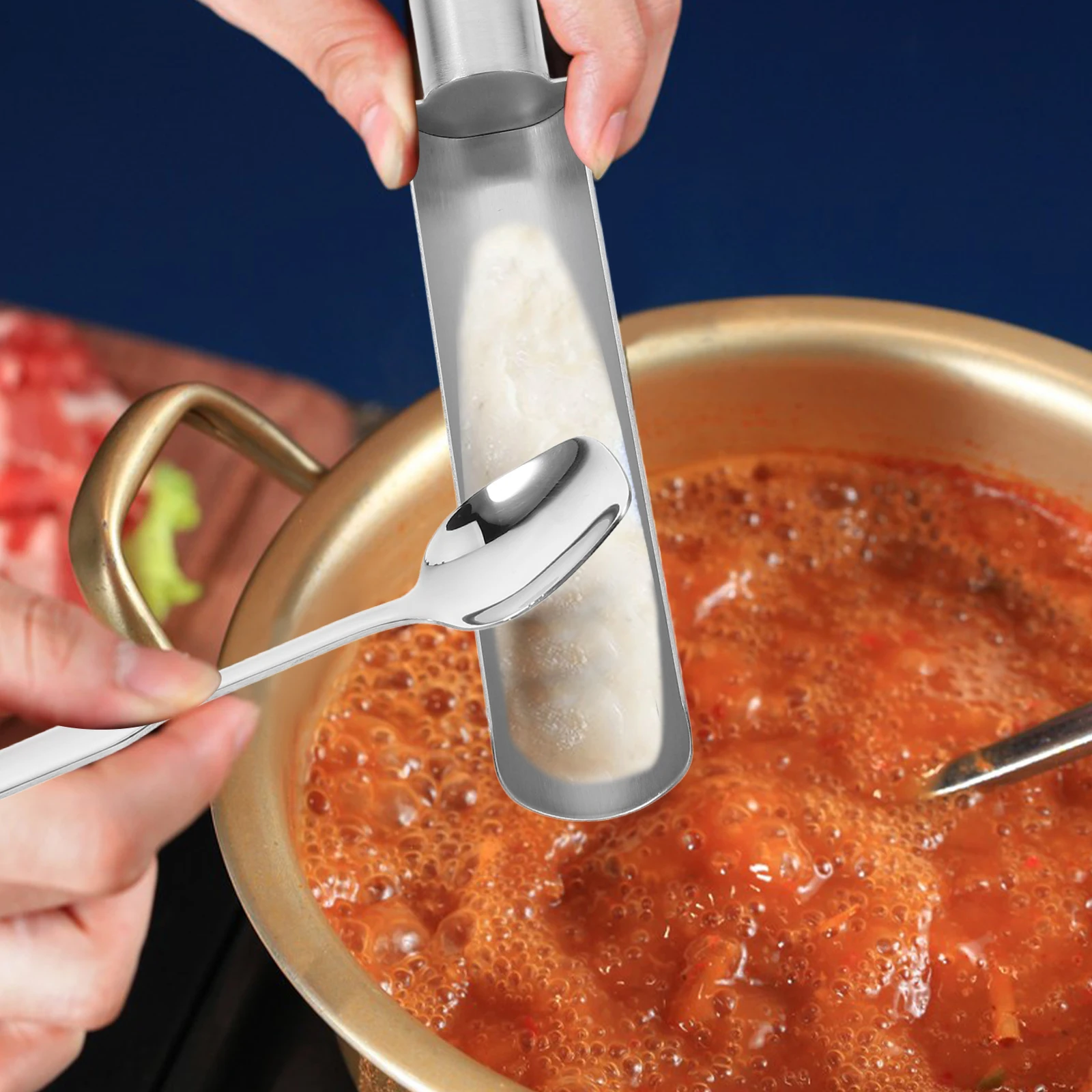 

1 Set Stainless Steel Meatball Maker Tool Fish Ball Shrimp Slide Kitchen Tool Spatula Wear Resistant Non Stick Easy