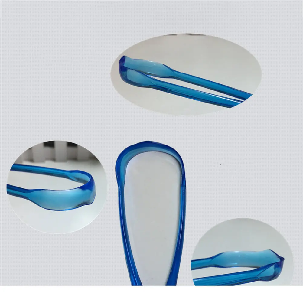 2Pcs Tongue Scraper Non-Toxic Tasteless Antibacterial Plastic Tongue Cleaner Effective Bad Breath Solution Halitosis Prevention