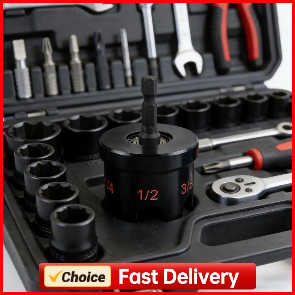 Hex-Shank Nuts Driver Extractor for Conduit Racks Strut Nuts Remover Bolt Extractor Tool for 3/8 1/4 and 1/2 in Threaded Rods